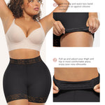 FeelinGirl Body Shaper Panty Tummy Control Shapewear Middle Waist Shorts Butt Shaper Black M