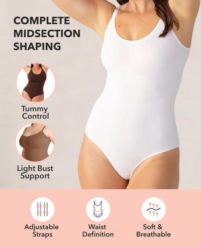 SHAPERMINT Brief & Thong Bodysuit - Tummy Control Seamless Body Shaper, Shapewear for Women Small to Plus Size