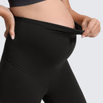 CRZ YOGA Butterluxe Maternity Leggings 25" - Over The Belly Buttery Soft Workout Activewear Yoga Womens Pregnancy Pants Black Small
