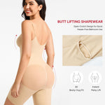 Nebility Shapewear Bodysuits for Women Tummy Control Body Shaper Seamless Waist Trainer Lace Body Suit(Beige,Small)