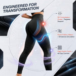 2026 Upgrade 3D Metabolic Booster Leggings,High Waist 3D Anti Cellulite Leggings for Women,for Workout,Yoga & Daily Wear (US, Alpha, Large, Regular, Regular, Black)
