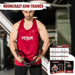 Twister Arm Trainer, 30-120 lbs Adjustable Twister Arm Chest Exerciser with 4 Spring & Poster for Men & Women, Detachable Power Twister Home Fitness Equipment for Enhancing Upper Body Muscle -Red