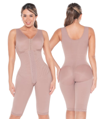 FAJAS DISENOS D'PRADA DELIÉ - Shapewear for Women Post Surgery High Compression Stage 2 Colombian Full Body Faja Front Hooks