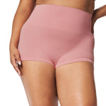 SPANX SPANXshape ExtraOrdinary Boyshort - Sculpting Compression - Women's Shapewear Underwear - Recycled Nylon Fabric Blend - Camellia Pink - Medium