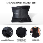 SHAPERX Waist Trainer for Women Tummy Control Waist Cincher Belt Workout Sweat Band Back Support Sport Girdle, SZ8002-New-Black-M