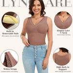 Lynclare Thermal Tops for Women, Thermal Undershirt, Fleece Tank Top, Winter Warm Base Layer with Built in Bra