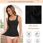 Lynclare Compression Tanks for Women -Tummy Control Shapewear for Women -Shapewear Tank Top Camisole -Body Shaper Black M