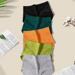 MISSWHO Cotton Underwear Women High Waisted Tummy Control Briefs C Section Postpartum Ladies Panties Large, 5 Packs