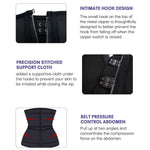 YIANNA Waist Trainer for Women Latex Underbust Double Training Belt Tummy Control Waist Cincher Sport Girdle,YA2223-Black-M