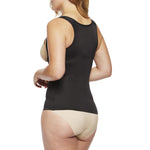 Naomi & Nicole womens Naomi and Nicole Women's Unbelievable Comfort Step in Torsette Shapewear, Black, Large Camisole, Black, Large US