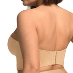 HSIA Longline Strapless Bra for Women, Anti-Slip Support Corset for Large Bust Convertible Bustier Bandeau for Big Breasts