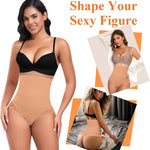 Werena Tummy Control Thong Shapewear for Women High Waisted Body Shaper Panties Shaping Thong Girdle Underwear
