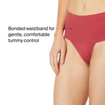 SPANX SPANXsupersmooth Undie-tectable Thong - Comfortable Core Control - Invisible Shapewear - Women No Show Thong Underwear - Wild Rose - Medium