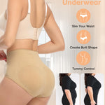 JOYSHAPER Butt Lifter Panties for Women Seamless Butt Pads Shapewear Tummy Control Underwear Panty Padded Hip Enhancer Brief