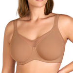 HSIA Minimizer Bras for Women Plus Size, Full Coverage Coolcomfort T Shirt Unlined Bra with Underwire for Heavy Breast, Coffee 34C