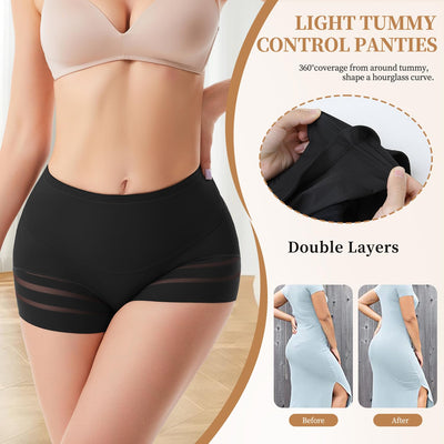 JOYSHAPER Tummy Control Shorts for Women Shapewear Underwear Compression Panties Invisible Body Shaper Girdle Black