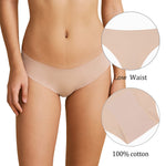SHARICCA Women Seamless Cheeky Bikini No Show Panties Ladies Invisible Breathable Hipster Soft Stretch Underwear 7 Pack (7P11,S)