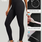 Heathyoga Scrunch Butt Lifting Leggings for Women Tummy Control No Front Seam Compression Leggings for Women Yoga Pants Women Black