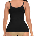 Shapewear Tank Tops for Women Tummy Control Cami Shaper Compression Shaping Undershirt Tops(2#Black+Beige Set-no pads,3X-Large)