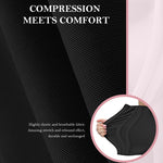 SHAPSHE Waist Trainer for Women, Tummy Control Waist Cincher, Hourglass Sport Workout Faja Body Shaper Black