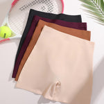 Knowyou Womens Seamless Boy Shorts Underwear No Show Boxer Briefs Stretch High Waisted Panties for Ladies Shorts Anti Chafing