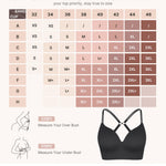 FeelinGirl Wireless Supportive Push Up Bras for Women No Underwire Bralette Comfortable Seamless Tshirt Low Back Bra with Padded for Everyday Black M