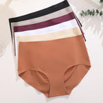 ROSYCORAL High Waisted Seamless Underwear for Women Full Coverage Hiphugger High Rise Silky No Show Briefs Panties 6 Pack (M)