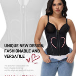 SHAPSHE Waist Trainer for Women Tummy Control Corset Shapewear Workout Hourglass Body Shaper with Adjustable Straps BLK/Large
