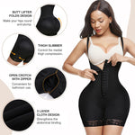 Lover-Beauty Fajas Colombianas Shapewear for Women Tummy Control Postpartum Body Shaper Butt Lifting Bodysuit Black Large