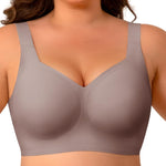 Wireless Minimizer Jelly Bras for Women No Underwire Plus Size Bra with Support Lift Full Coverage Comfortable Seamless Bra