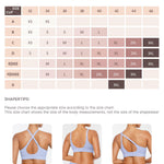 FeelinGirl Wireless Supportive Bra for Women, Seamless Comfort Bralettes No Underwire Full Coverage Everyday Bras Sky Blue