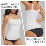 ONEW Compression Tanks For Women Shapewear Camisoles Seamless Tummy Control Slimming Body Shaper,White,Medium