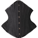 SHAPERX Women Waist Training Corsets Double Steel Boned Heavy Duty Long Torso Body Shaper, SZ1793-Black-2XL