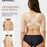 BRABIC Shaper Tops for Women Arm Compression Post Surgery Front Closure Bra Tank Top Shapewear (Beige, XX-Large)
