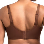 HSIA Minimizer Bras for Women Seraphina Full Coverage Underwire Unlined Mesh Plus Size Convertible Bra for Big Busted Coffee Brown 36DD