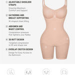 FeelinGirl Shapewear Bodysuit for Women Tummy Control Faja Shaper Seamless Hip Enhancer Thigh Slimmer Body Shaper Nude XL/XXL