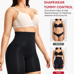 Nebility Shapewear Tummy Control Shorts for Women Butt Lifting Underwear High Waisted Body Shaper Thigh Slimming Panties Black