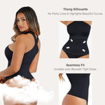 Lover-Beauty Body Suits for Women Shapewear Bodysuits Tummy Control Halter Top Bodysuit Thong Body Suit Criss Cross Shapewear Bodysuit Black
