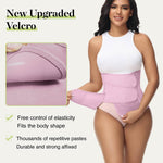 SHAPSHE Waist Trainer for Women Postpartum Abdominal Binder Cincher Corset Shapewear Stomach Wrap Pink XXL