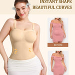 Werena Strapless Shapewear Bodysuit for Women Tummy Control Seamless Body Shaper with Removable Straps Under Dress