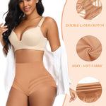 Werena Shapewear Tummy Control for Women Shaping Girdle Briefs Slimming Underwear(01# Mid-waisted Latte(boneless),Small)