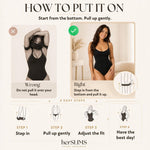 Tummy Control Shapewear Bodysuit for Women, Seamless Body Shaper Thong, Brief or Mid-Thigh Faja, Sculpting Slimming Bodysuits