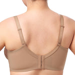 HSIA Minimizer Bras for Women Large Bust Full Coverage Lace Plus Size Bra - Mermaid Scales Beige Brown