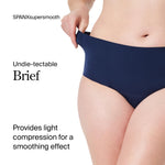 SPANX SPANXsmooth Undie-tectable Brief - Comfortable Core Control - Invisible Shapewear Underwear - No Visible Panty Lines - Dark Sapphire - Medium