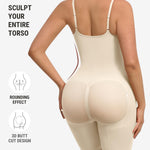 FeelinGirl Shapewear for Women Tummy Control Faja Butt Lifting Body Shaper for Women Waist Trainer Khaki XS/S