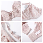 HSIA Minimizer Bras for Women Enchante Full Coverage Underwire Bras Plus Size Lifting Floral Lace Bra for Heavy Breast Dark Pink