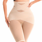 ORLAROY Shapewear for Women Tummy Control Body Shaper Shorts Butt Lifting High Waisted Trainer Panties Thigh Slimmer Girdle M Nude