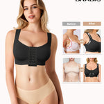 BRABIC Black Post Surgery Compression Bra Mastectomy Bra Posture Surgical Bra Breast Augmentation Post op