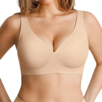 Popilush Wireless Bras for Women No Underwire Seamless Bra | Soft Breathable Fabric, Semi-Fixed Pads for Easy Care, T-Shirt Friendly, Travel and Everyday Comfort