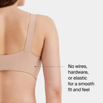 SPANX Smooth Bra-Llelujah! Unlined Bralette - Comfortable Support - Wire-Free Bra - Hosiery Back Smoothing - Dig-Free Straps - Naked 1.0/2.0 - Medium